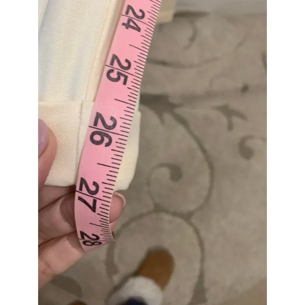 NWT Loft Women's Pleated Dress Pants Yellow Size 16‎ Straight Leg Casual - Picture 7 of 7